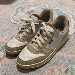 Levi's Men's White and Brown Sneakers